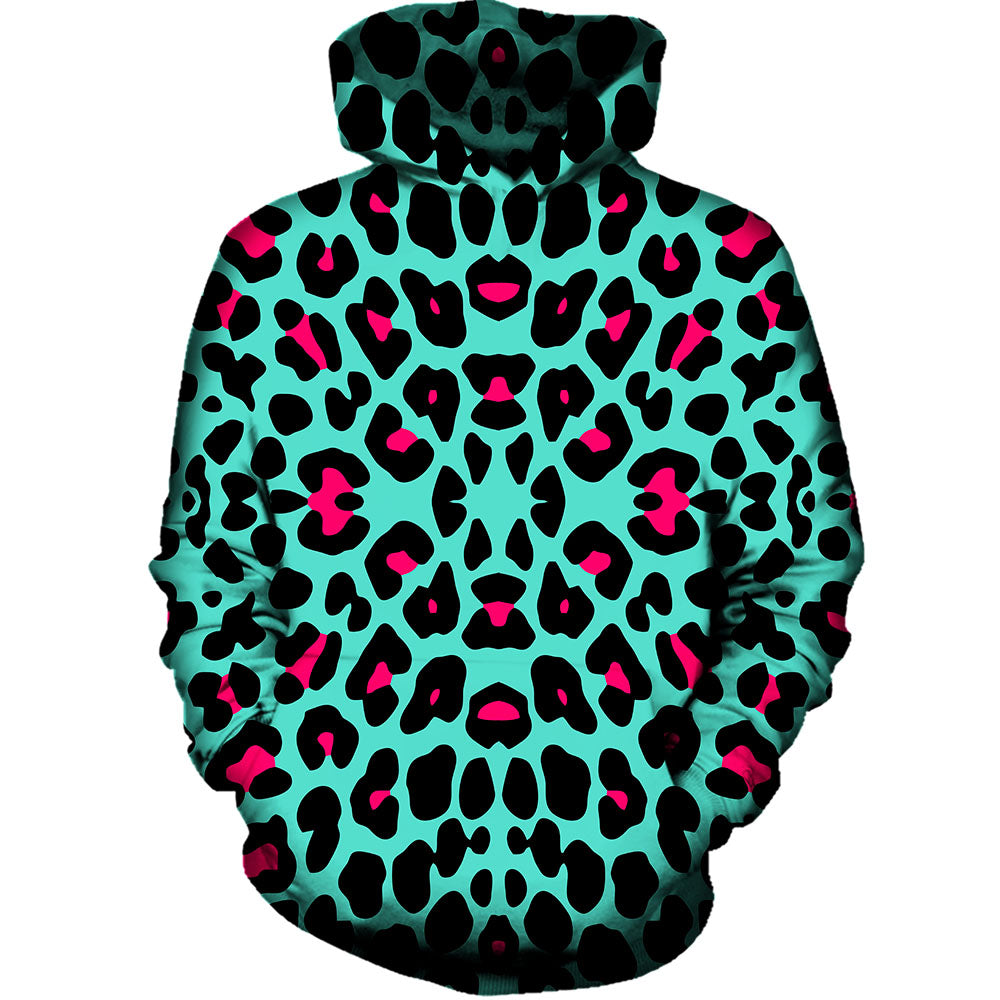 Green leopard print discount hoodie